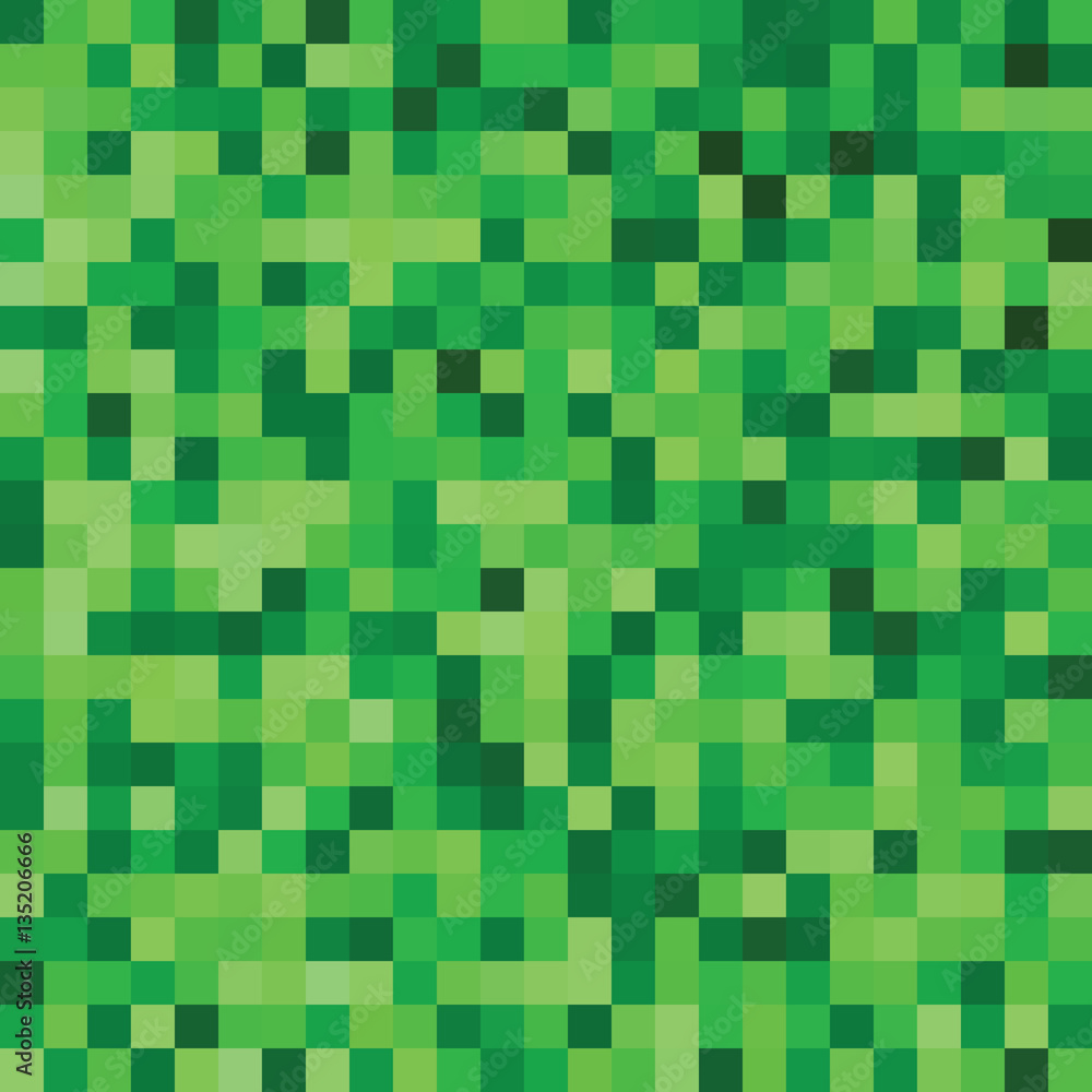 Abstract pixel seamless pattern in shades of green color. Vector background. Abstract pixel seamless pattern in shades of green color. Vector background.