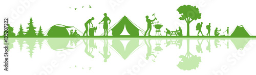 Camping Silhouette