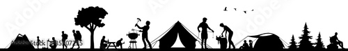 Camping Silhouette