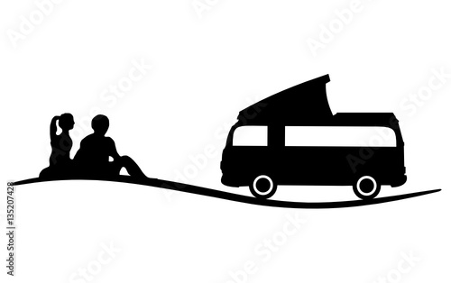Paar Wohnmobil