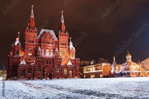 Historical Museum on Red Square in Moscow, Russia