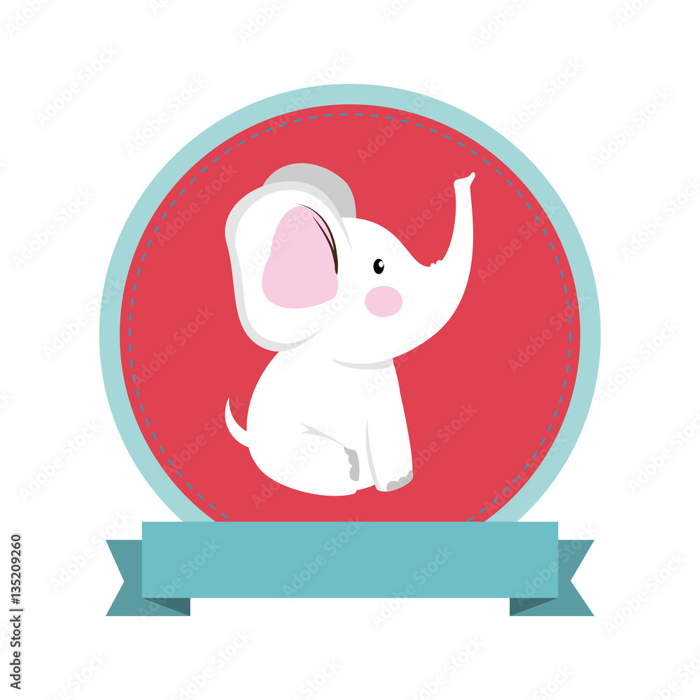 Fototapeta premium baby card cute frame vector illustration design