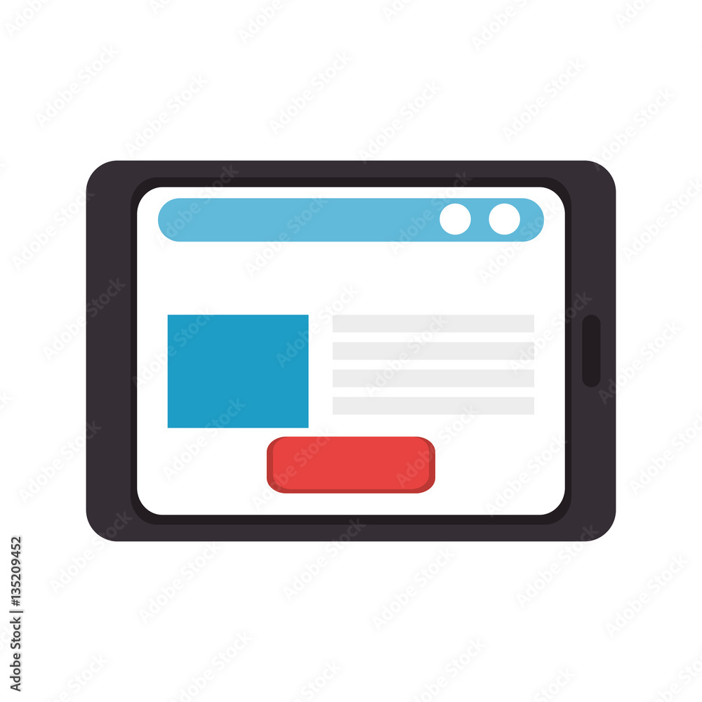 tablet device isolated icon vector illustration design tablet device isolated icon vector illustration design