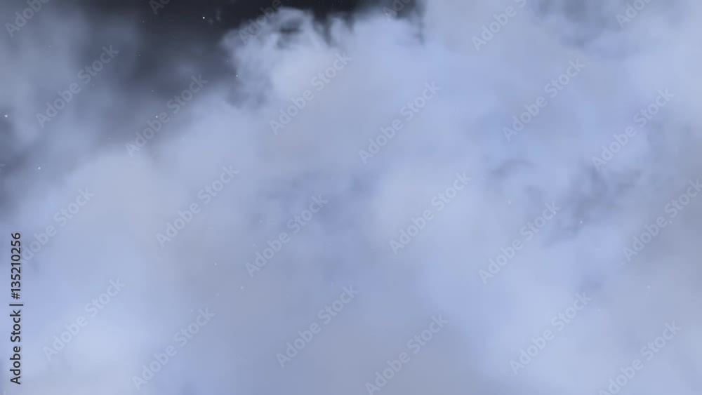 Big clouds on dark night sky with stars. Big clouds on dark night sky with stars.