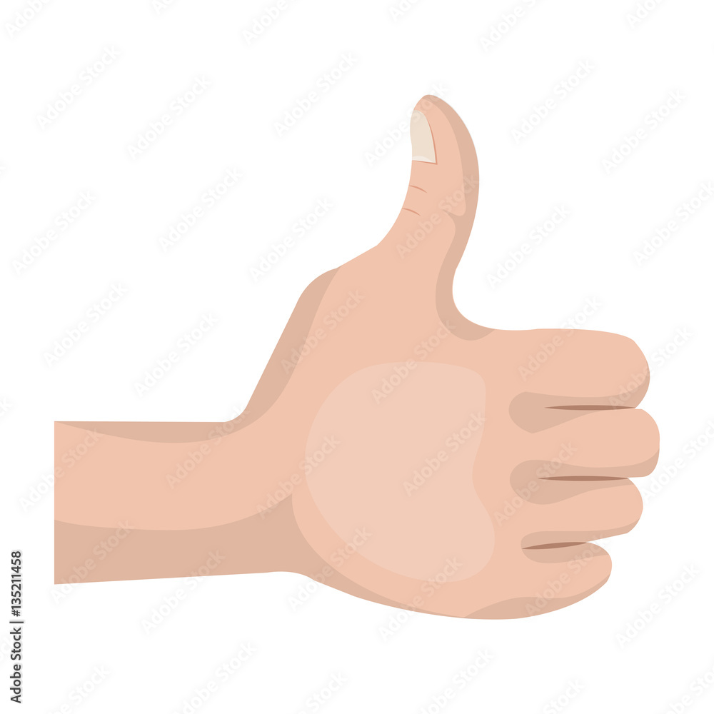 hand human like isolated icon vector illustration design hand human like isolated icon vector illustration design