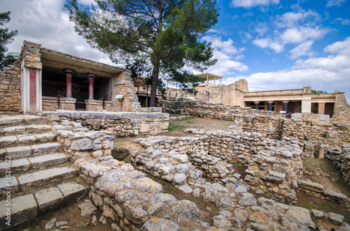 Ruins of the ancient palace of Knossos, Crete, Greece