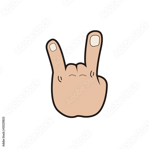 Isolated hand signal