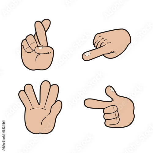 Set of hand signals