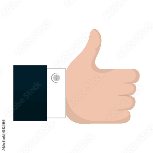 hand human like isolated icon vector illustration design