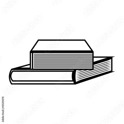 books library isolated icon vector illustration design