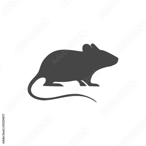 Mouse Icon Flat Graphic Design - Illustration