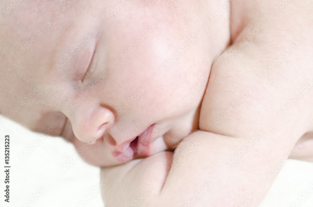 Closeup of face baby, 10 days of life. Closeup of face baby, 10 days of life.