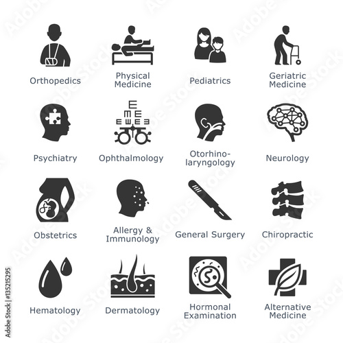 Medical Specialties Icons - Set 1