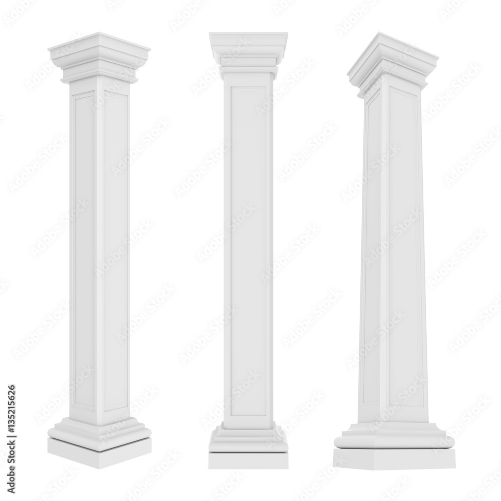Obraz premium Classic Columns Isolated