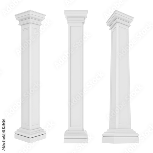 Classic Columns Isolated