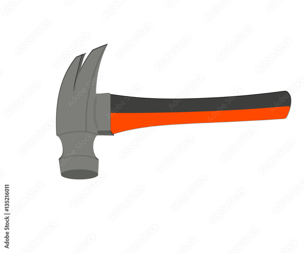 flat gray icon with a hammer without a background. workhouse equipment flat gray icon with a hammer without a background. workhouse equipment