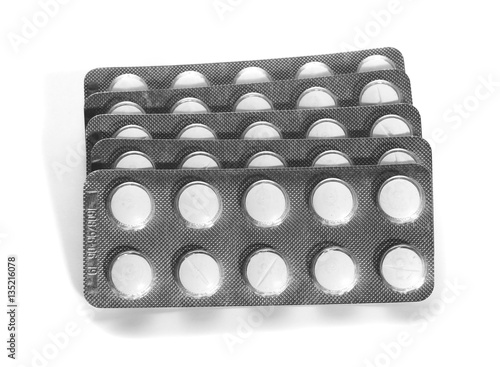 Photography Tablets in strip isolated on white