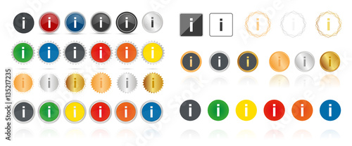 Info - Icons - Symbole - Buttons
