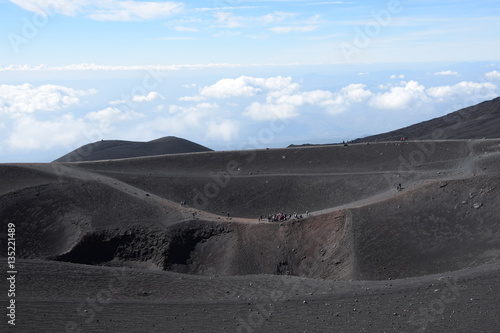 Krater des Torre del Filosofi am   tna