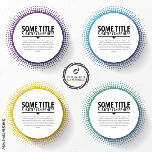 Infographic template. Business concept with 4 options