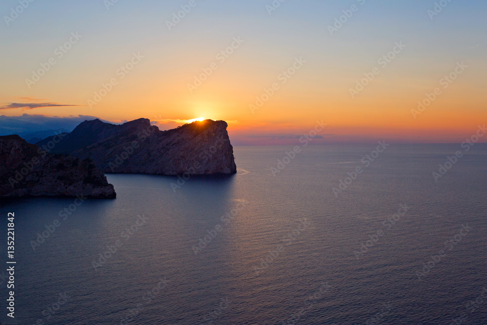 Sonnenuntergang auf Mallorca, Spanien