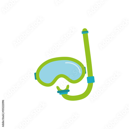 Diving mask isolated icon vector illustration graphic design