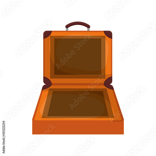 Travel suitcase isolated icon vector illustration graphic design