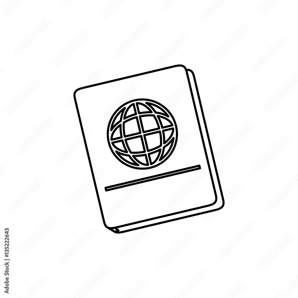 Passport travel isolated icon vector illustration graphic design Passport travel isolated icon vector illustration graphic design