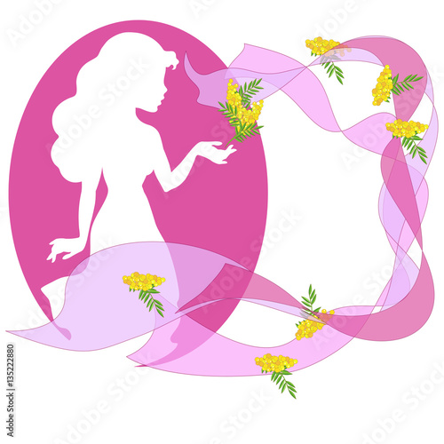 White Silhouette for International Women's Day