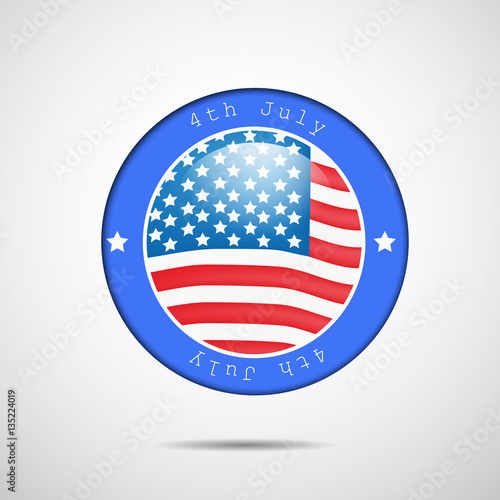 Illustration of U.S.A Independence Day background