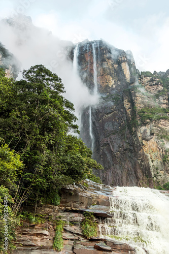 Angel Falls (Salto Angel) is worlds highest waterfalls (978 m) - Venezuela, South America photo