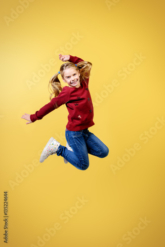 happy jumping girl © Andrey Kiselev