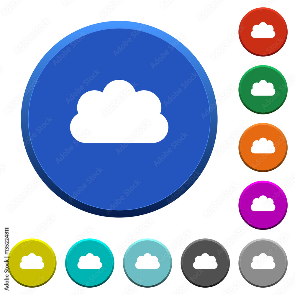 Obraz premium Cloud beveled buttons