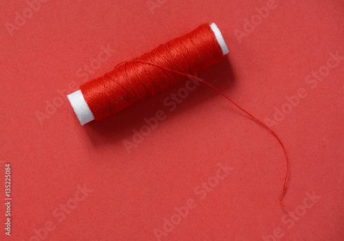 Red hank yarn