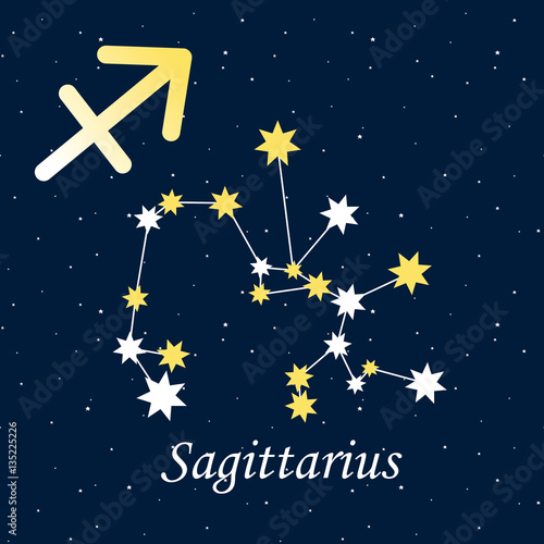 constellation Sagittarius zodiac horoscope astrology stars night