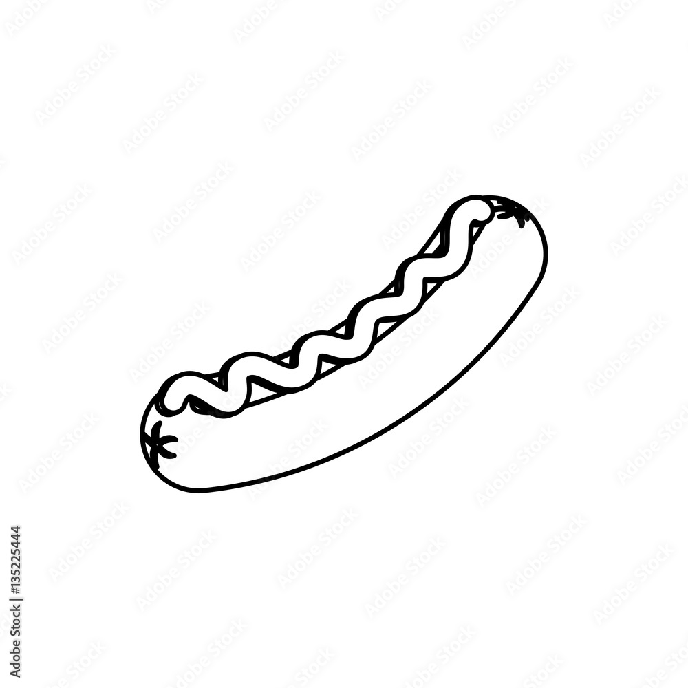 Delicious sausage bbq icon vector illustration graphic design Delicious sausage bbq icon vector illustration graphic design