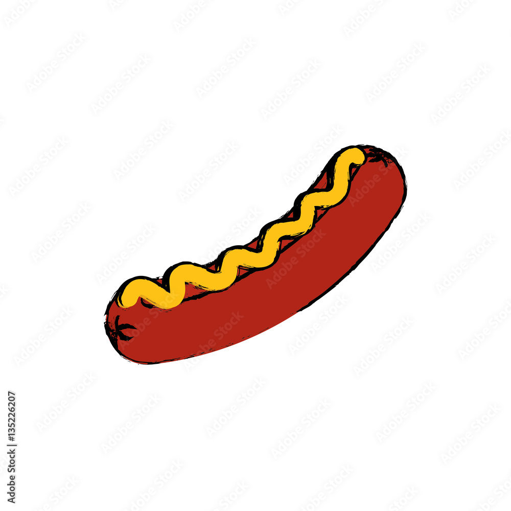 Delicious sausage bbq icon vector illustration graphic design Delicious sausage bbq icon vector illustration graphic design