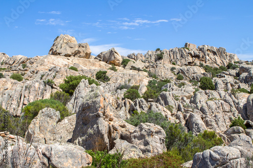 Landscape with yellow rocks on Sardinia, Italy © robertdering