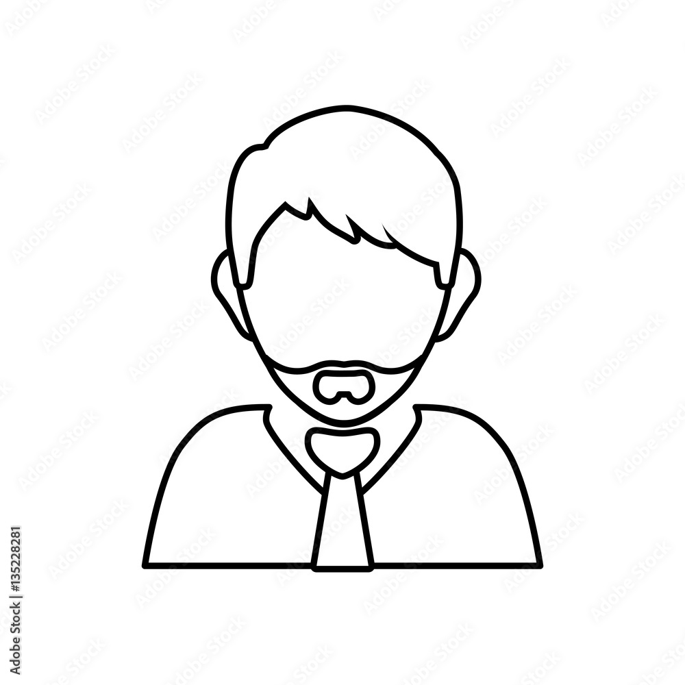 Businessman executive profile icon vector illustration graphic design Businessman executive profile icon vector illustration graphic design