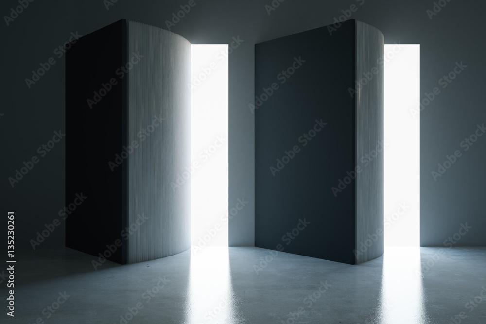 Interior with abstract openings Interior with abstract openings