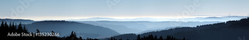 Panorama. Arft, Osteifelsicht Westerwald/Hunsrück