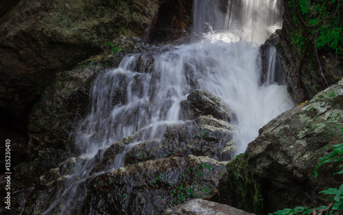 waterfall of Thailand in the jungle.