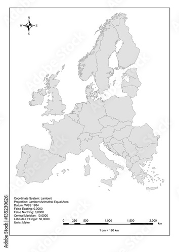Europakarte / Europe Map