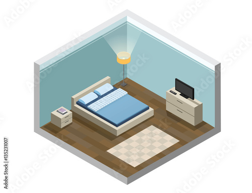 Set of bedroom furniture, Cozy room