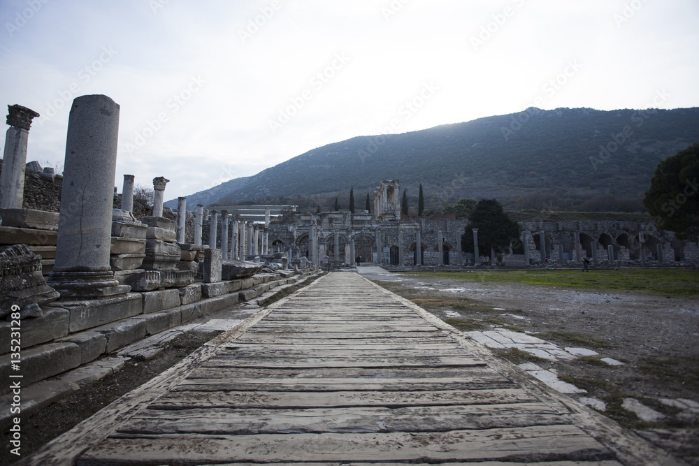 Fototapeta premium Ephesus antique city view