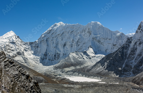 The view from the Chhukhung Ri on the spurs of the Ama Dablam - Everest region, Nepal, Himalayas photo