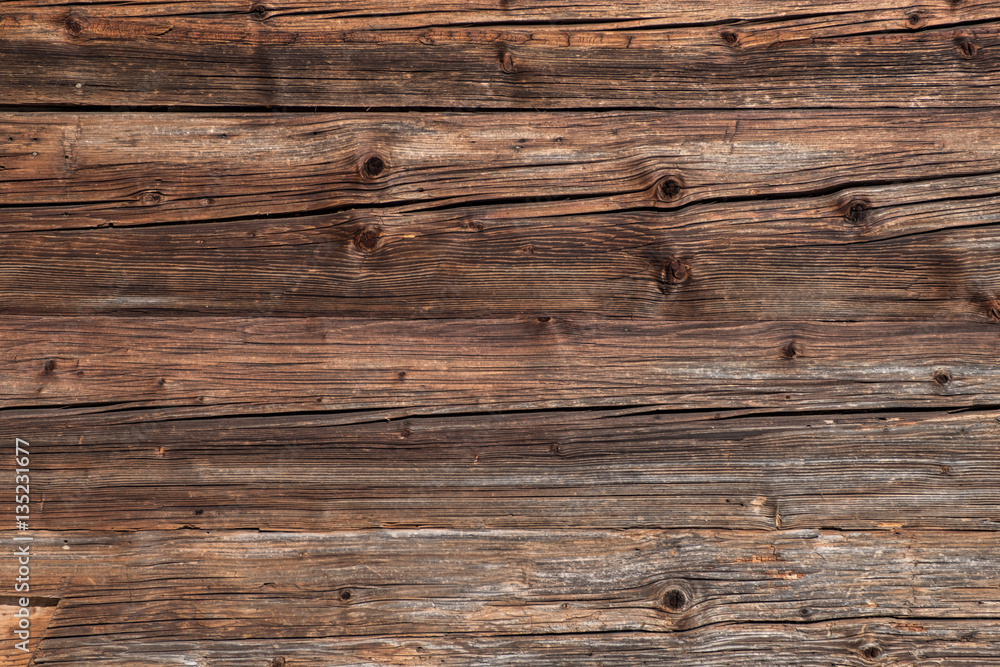 Rustikaler alter Holz Hintergrund als Dekoration und Werbefläche Rustikaler alter Holz Hintergrund als Dekoration und Werbefläche