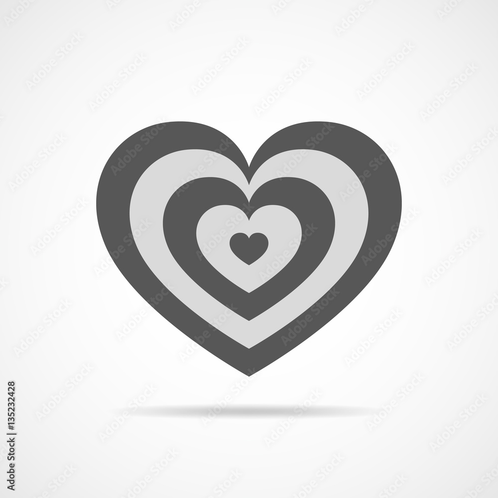 Heart for Valentine's day. Vector illustration. Heart for Valentine's day. Vector illustration.