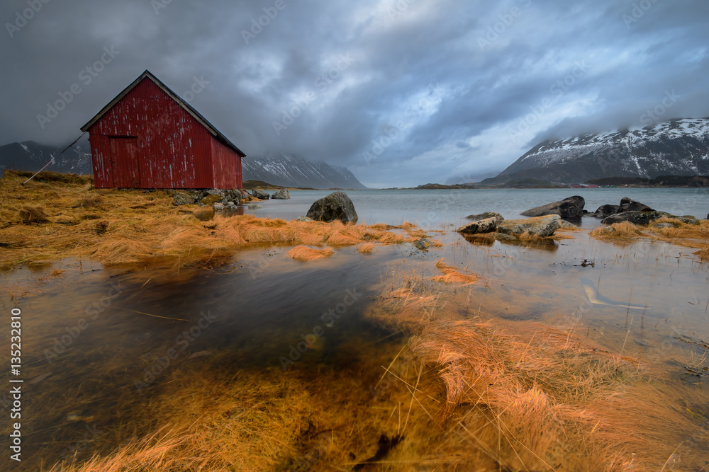 Fischerhaus auf den Lofoten