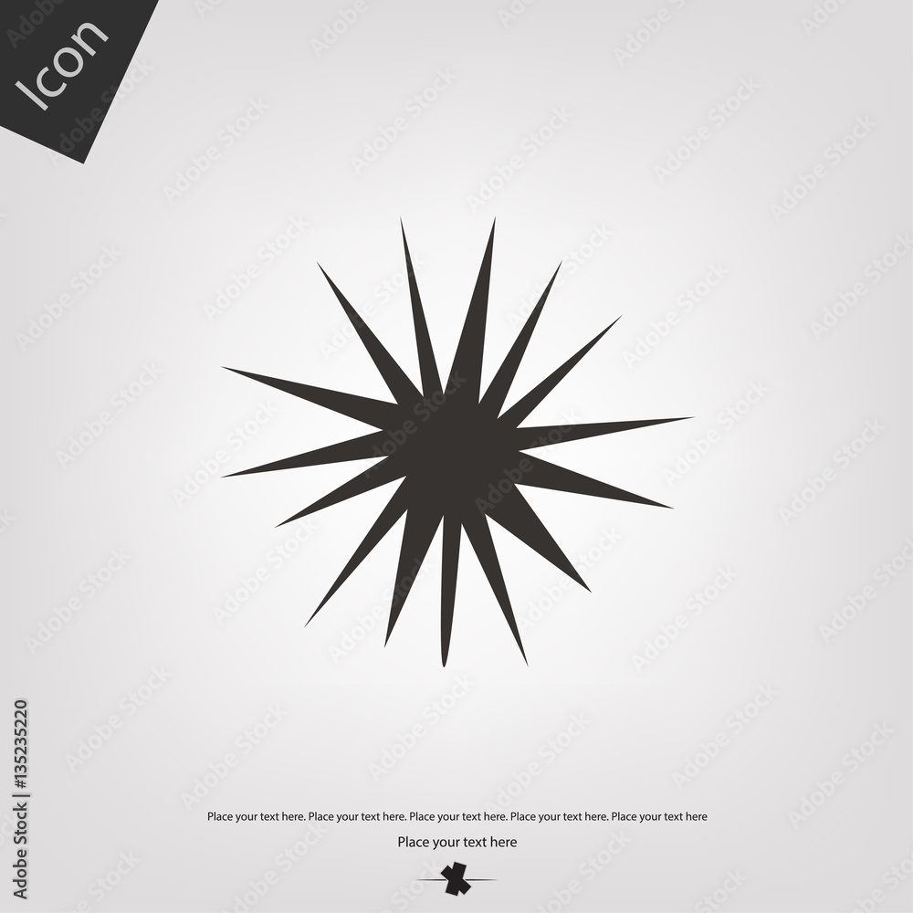 Fototapeta premium Boom vector icon